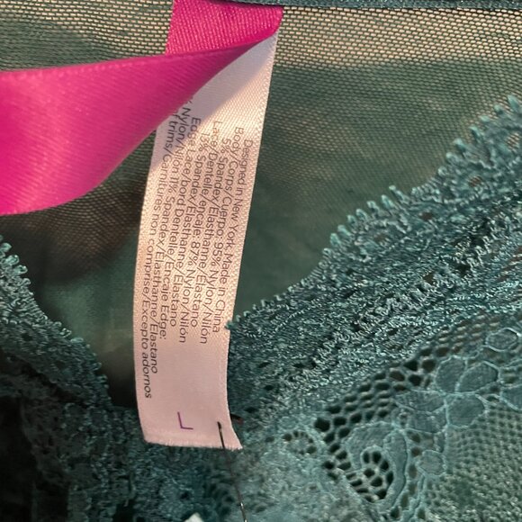 Adore Me Green Chemise & Panty Lingerie Set Large NWT - Picture 4 of 6